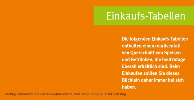 Richtig Einkaufen Bei Histamin Intoleranz Der Einkaufsfuhrer
