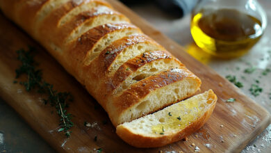 Kräuterbaguette bei Histaminintoleranz